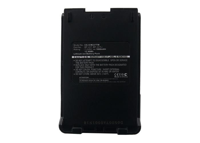 بطارية راديو اتجاهين CoreParts MBXTWR-BA0083 ليثيوم أيون (Li-Ion) 1800 مللي أمبير ساعة 7.2 فولت أسود