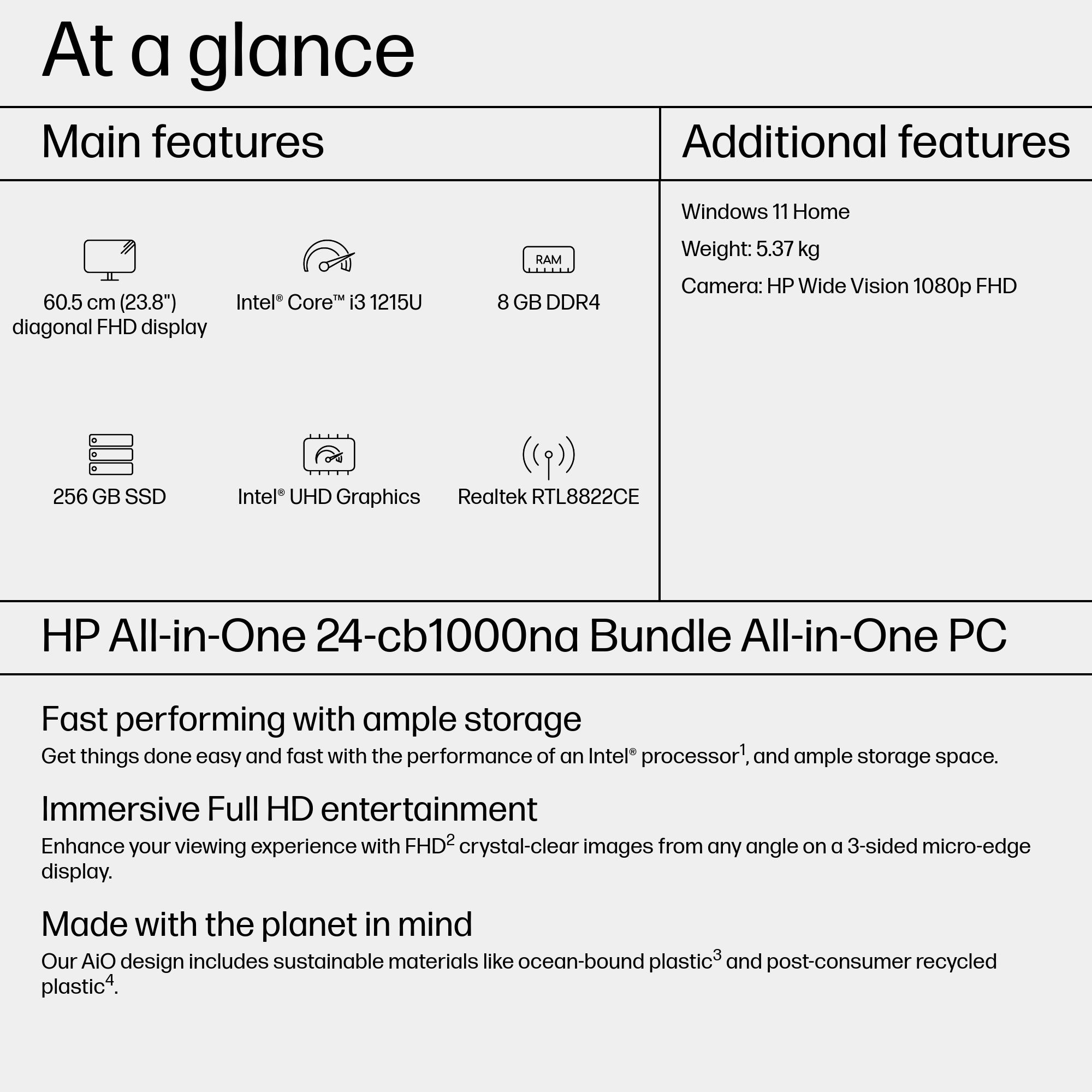 HP 24-cb1000na Intel® Core™ i3 i3-1215U – image 4