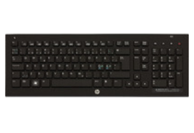 HP 467533-051 keyboard RF Wireless AZERTY French Black