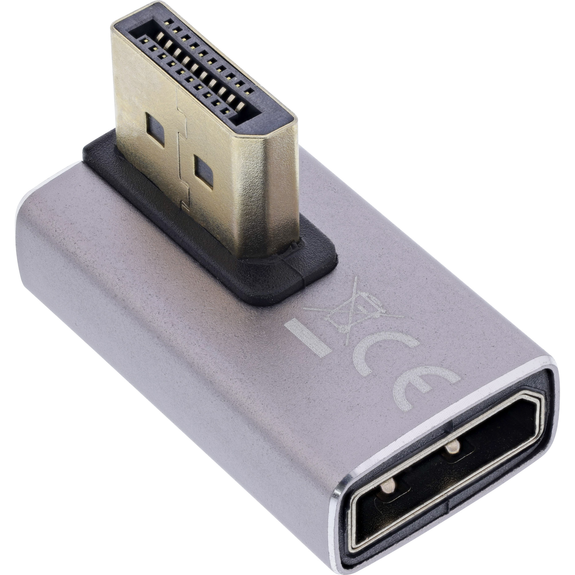 InLine 17291I adattatore per inversione del genere dei cavi DisplayPort Grigio Nero
