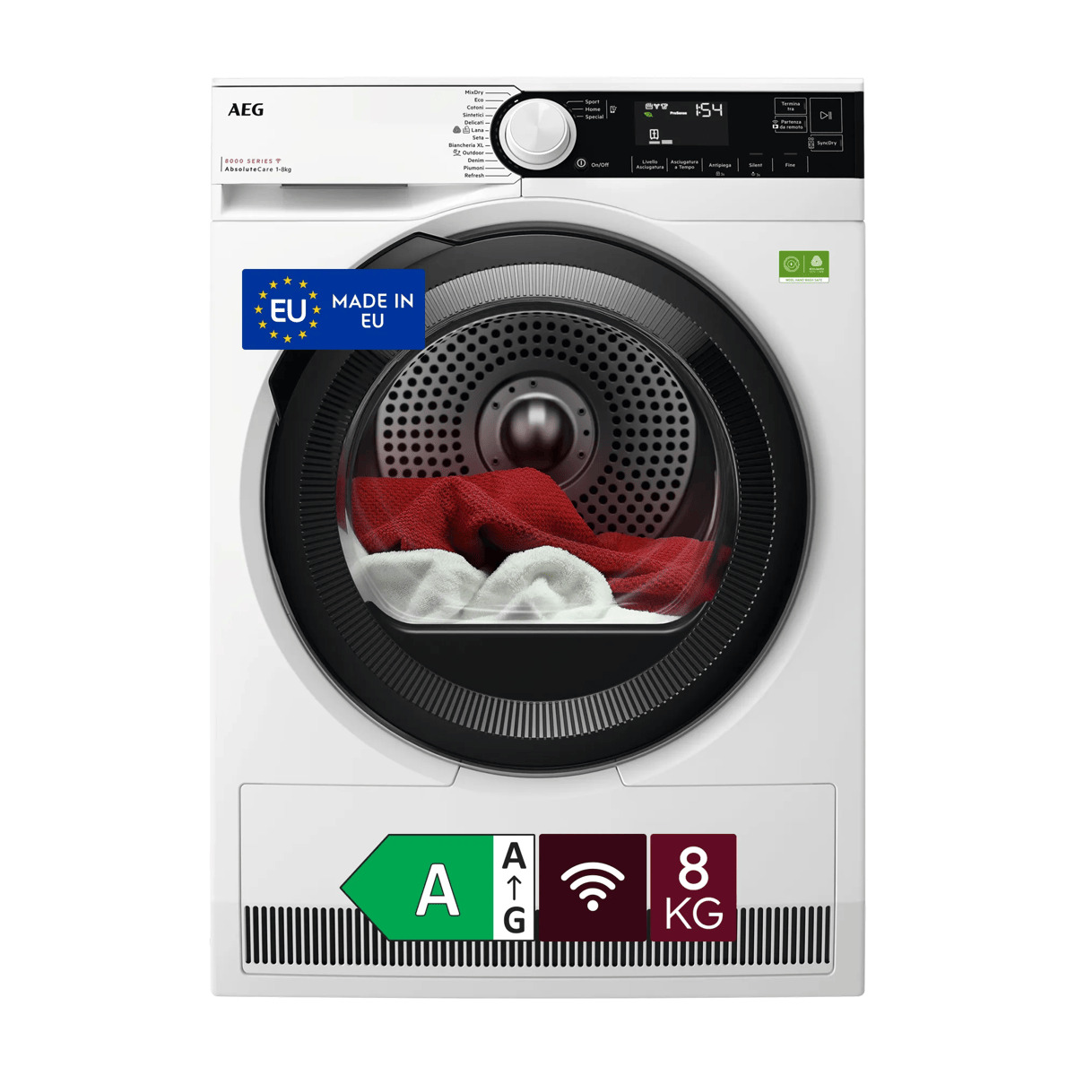 AEG TR8BGH38YA tumble dryer Freestanding Front-load