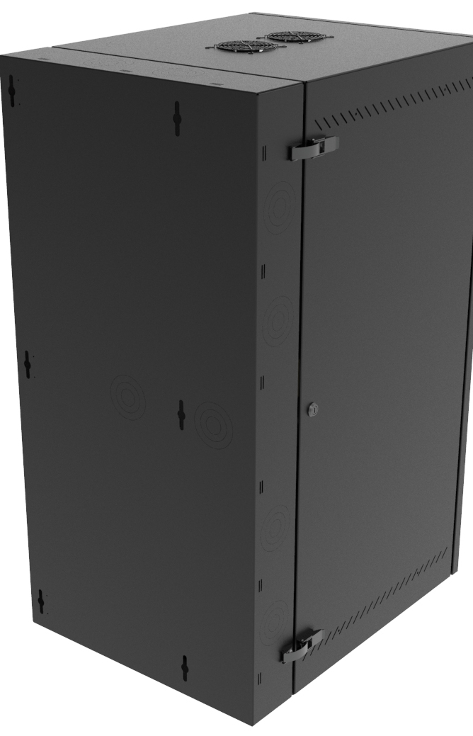 Vertiv VR Rack GL48WMCMS-B-SH-AF-CM rack cabinet 25U Wall mounted rack Black – image 2