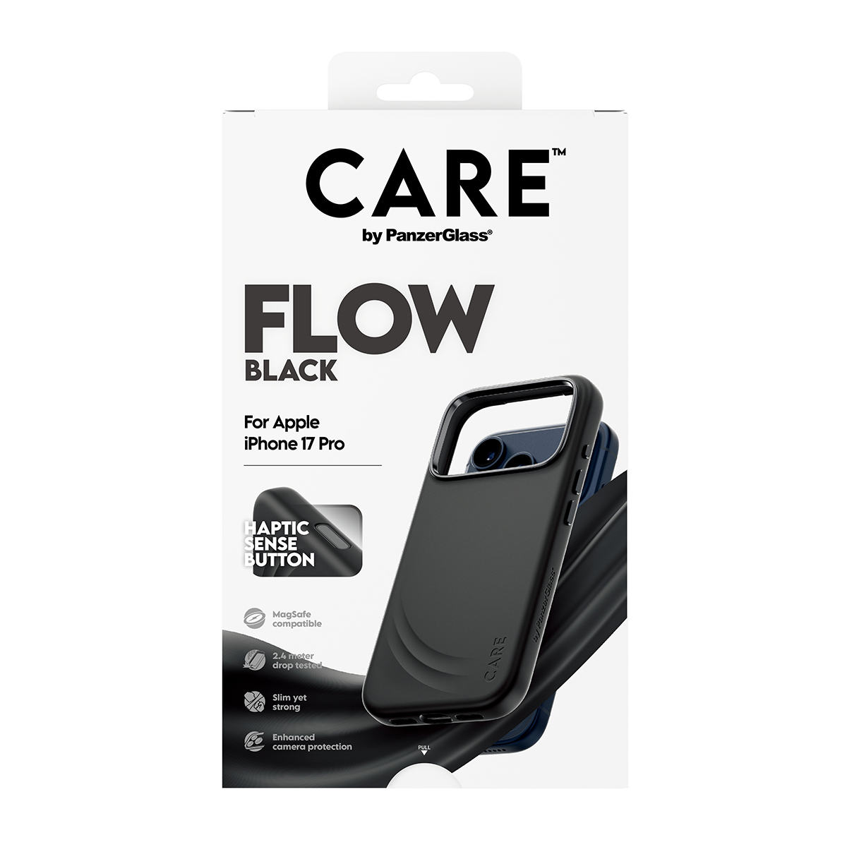 PanzerGlass CARE™ by PanzerGlass® Flow Case Black w. Haptic Button & MagSafe iPhone 18 Pro | 17 Pro – image 3