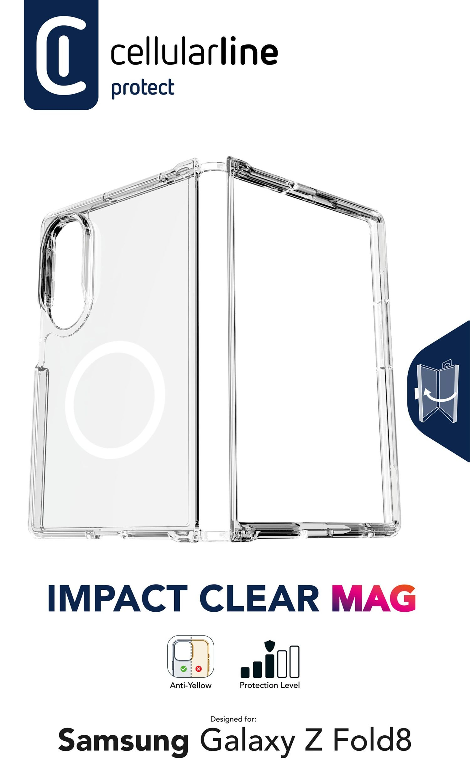 Cellularline Impact Clear Mag - Galaxy Z Fold8 – image 6