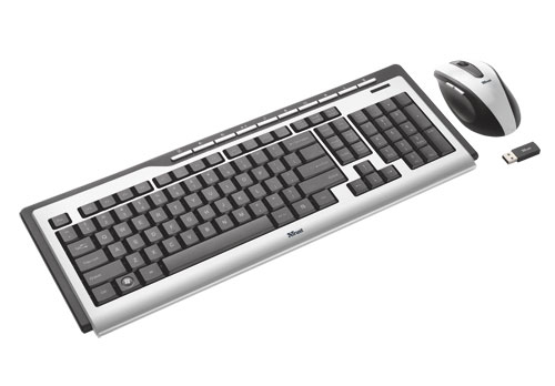 Trust Wireless Slimline Media Deskset UK – image 1