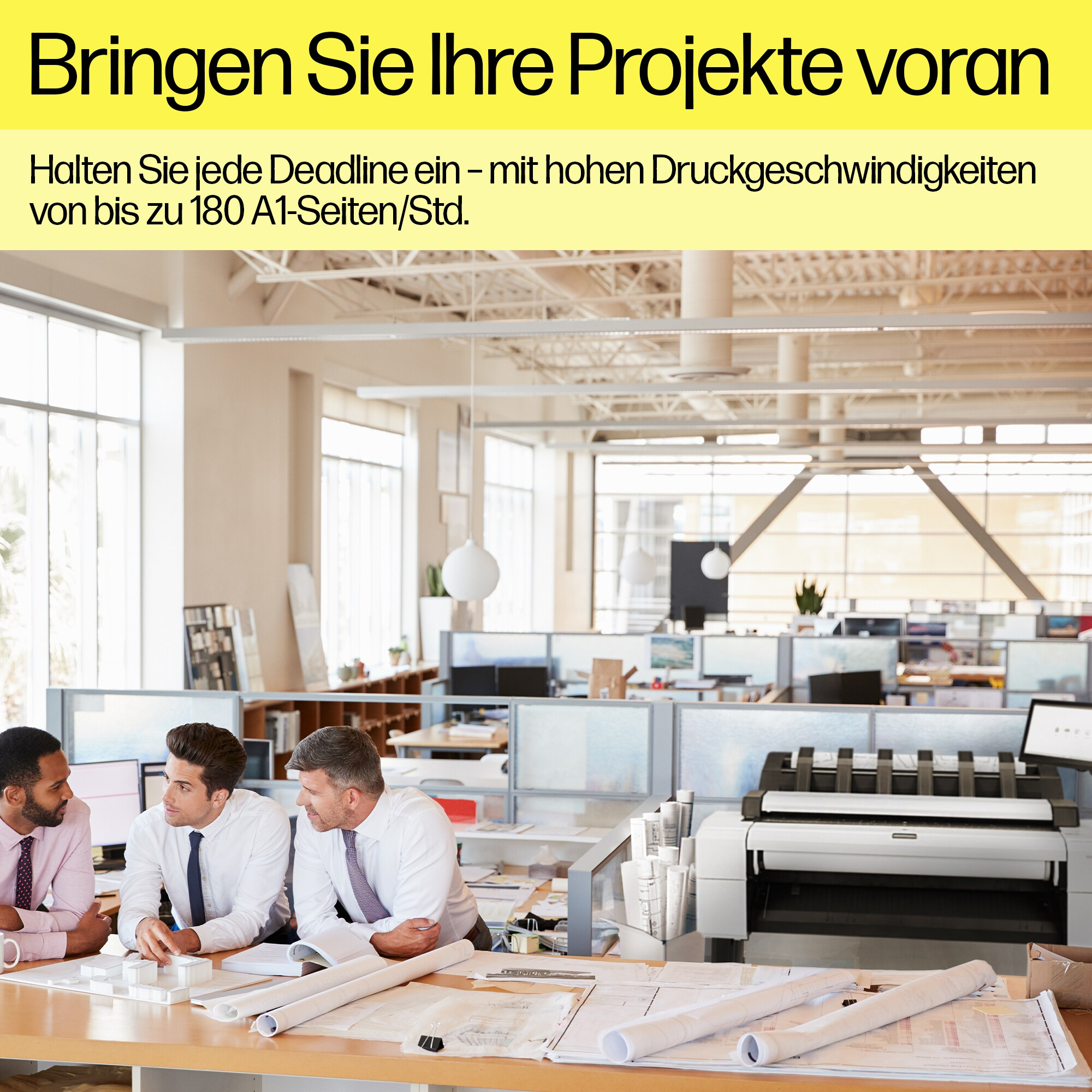 HP DesignJet T1600PS 36" PostScript Großformatdrucker Schwarz, Weiß