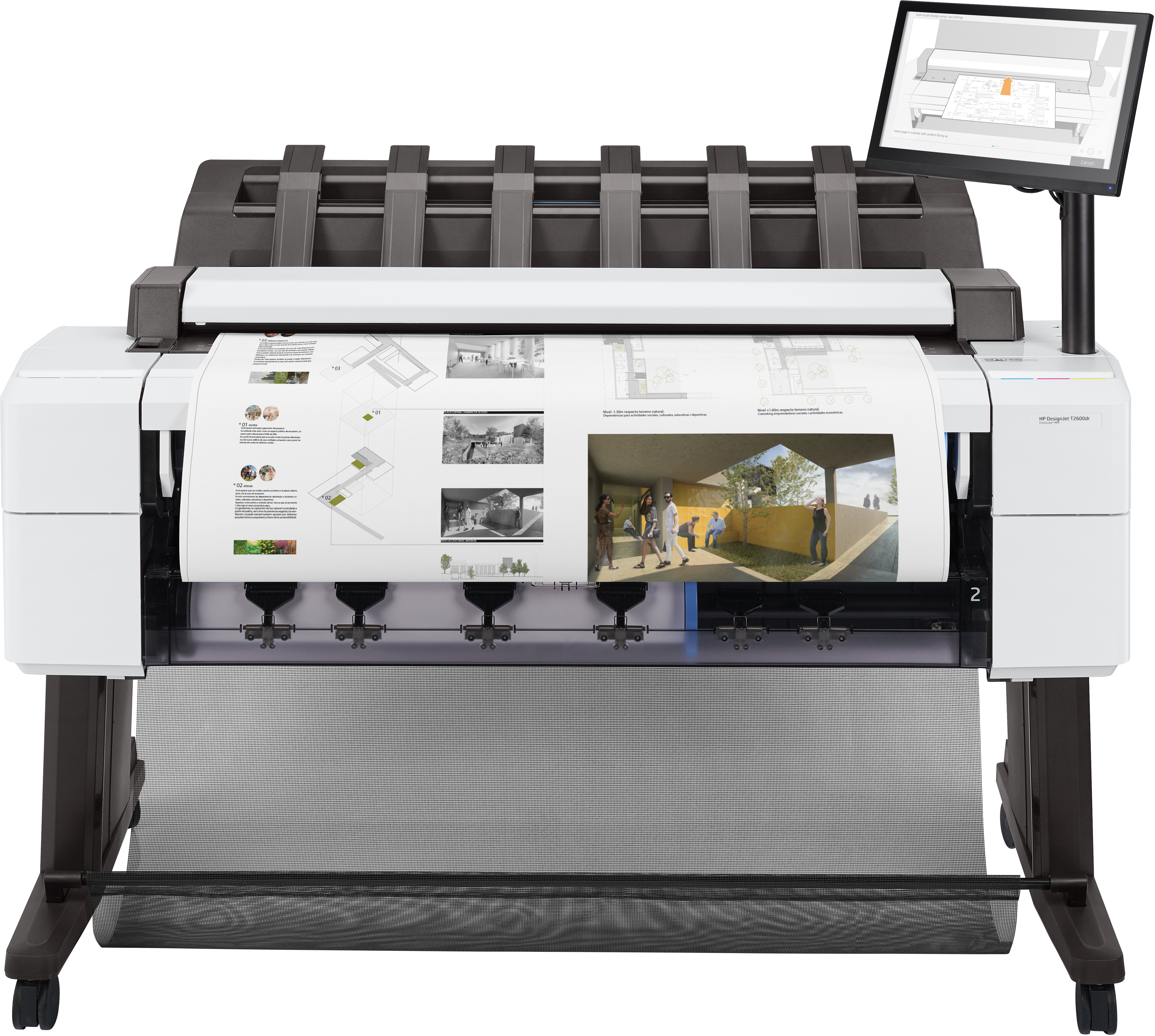 HP Designjet T2600dr 36 tum PostScript multifunktionsskrivare