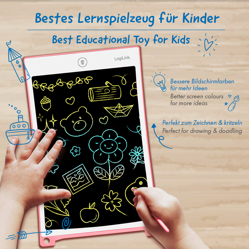 LogiLink AA0181 children's tablet Pink – image 3
