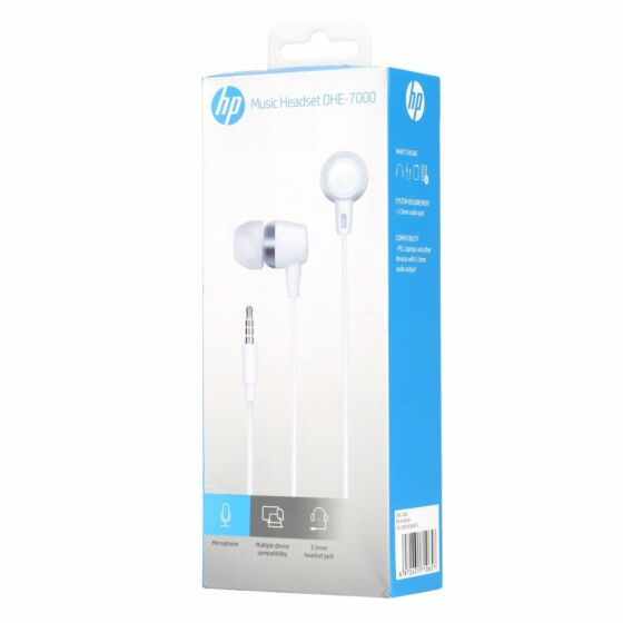 HP DHE-7000 Headset Wired In-ear Calls/Music White – image 5