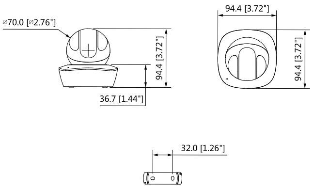 Dahua Technology IPC-A35 security camera Dome IP security camera Indoor – image 2