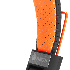 NGS GUMDROPORANGE headphones/headset Wired Head-band Stage/Studio Black, Orange – image 4