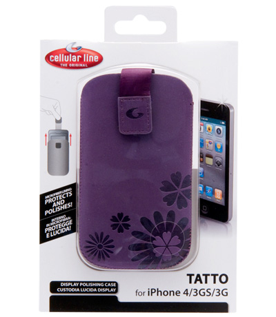 Cellularline Tatto mobile phone case Sleeve case Purple – image 2
