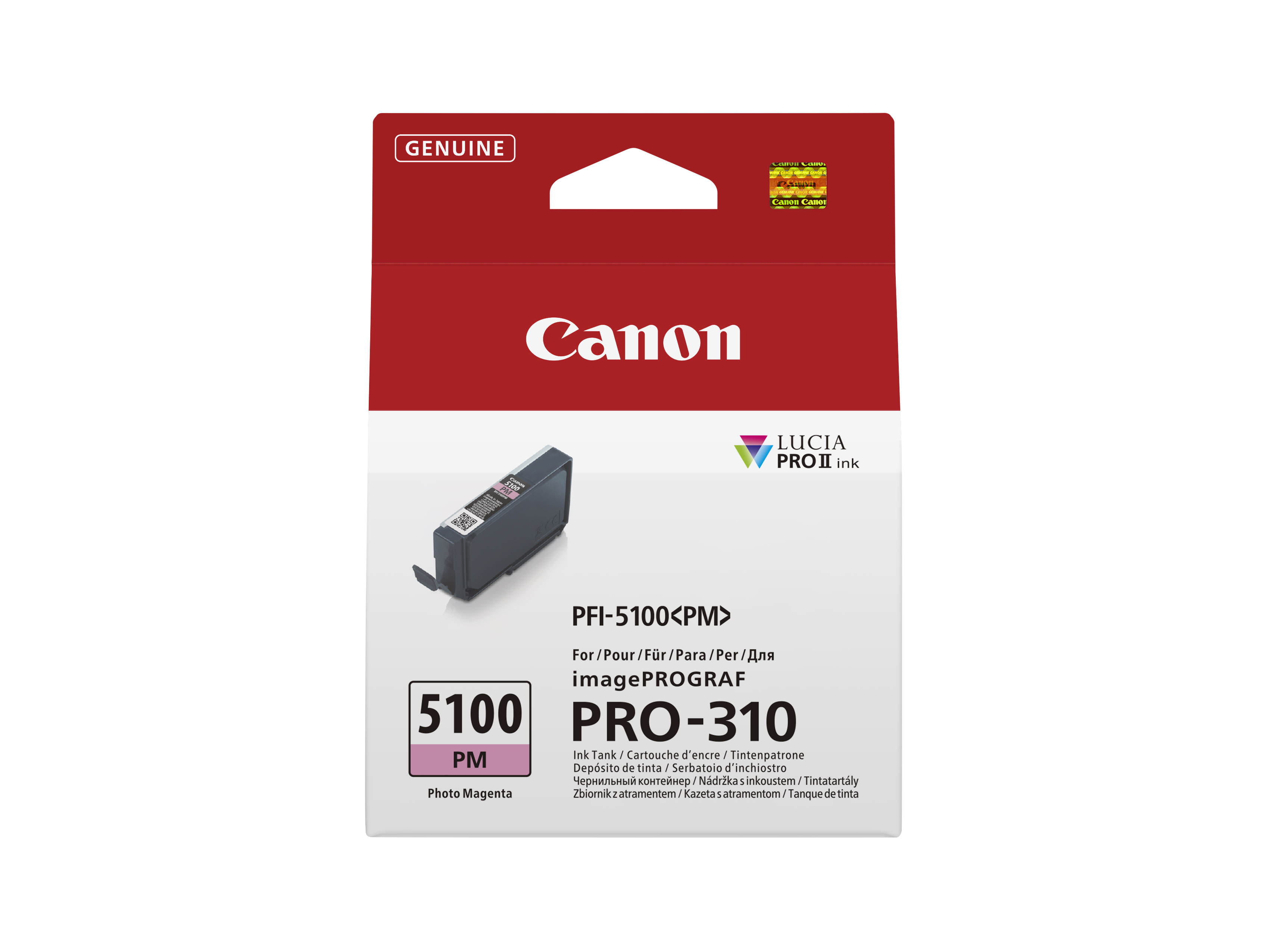 Canon PFI-5100 PM cartuccia d'inchiostro 1 pz Originale Magenta per foto