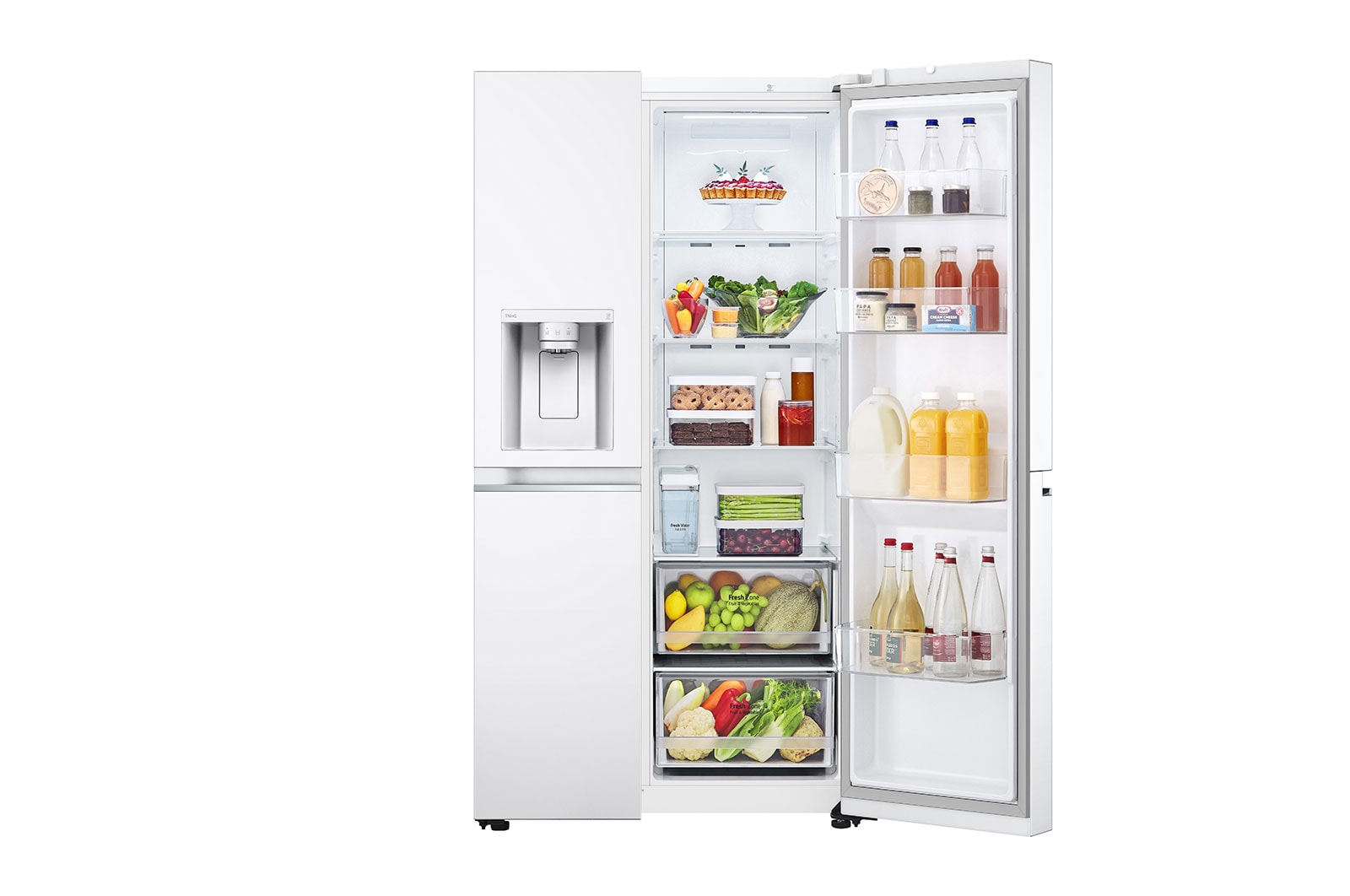 LG GSLV71SWTM side-by-side refrigerator Freestanding – image 9