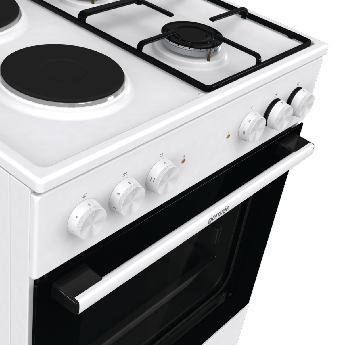 Gorenje GK6A10WG cooker Freestanding cooker Electric Combi Silver – image 2