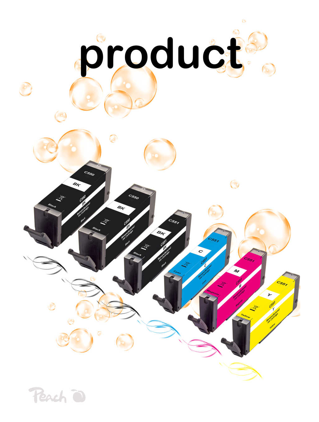 Peach Patrone Canon PGI-550/ CLI-551 MultiPack Plus remanufactured