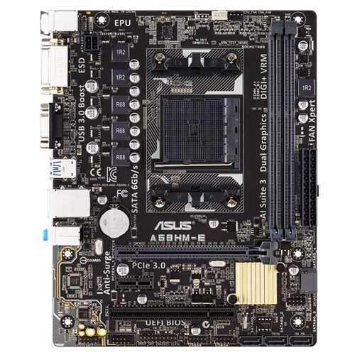 ASUS A68HM-E motherboard AMD A68H Socket FM2+ micro ATX – image 3