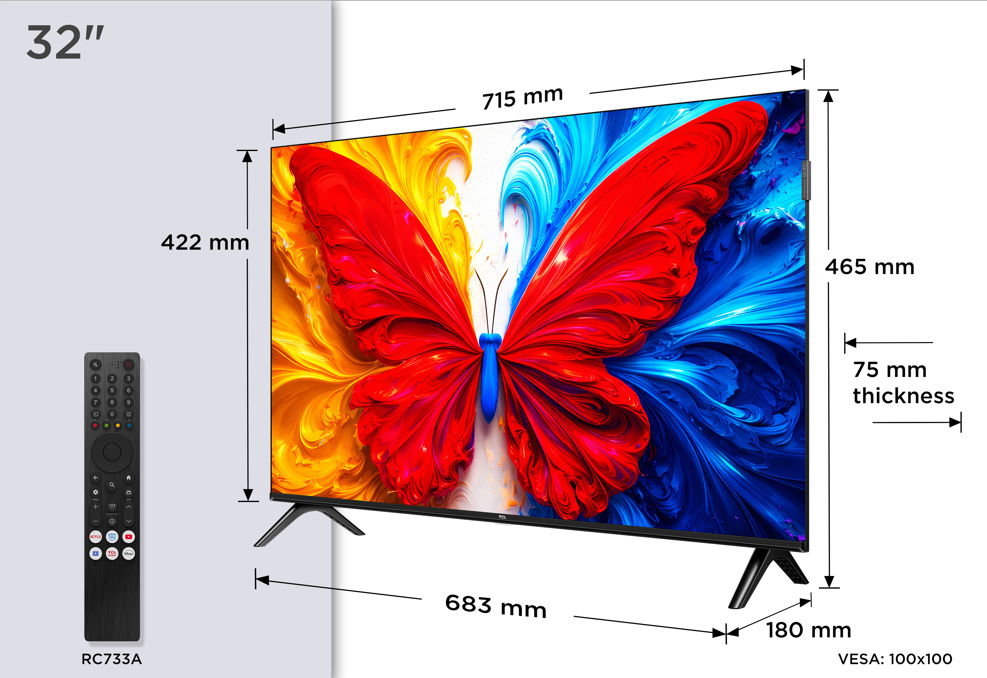 TV TCL LED S5L 32S5L 32 Full HD 60Hz Smart TV Android TV HDR10 Chromecast — photo 4