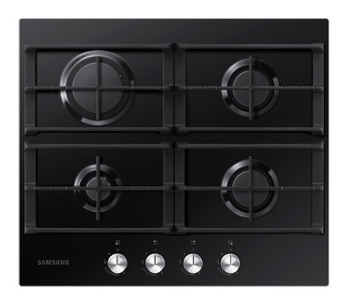 Samsung NA64H3000AK hob Black Built-in Gas 4 zone(s)
