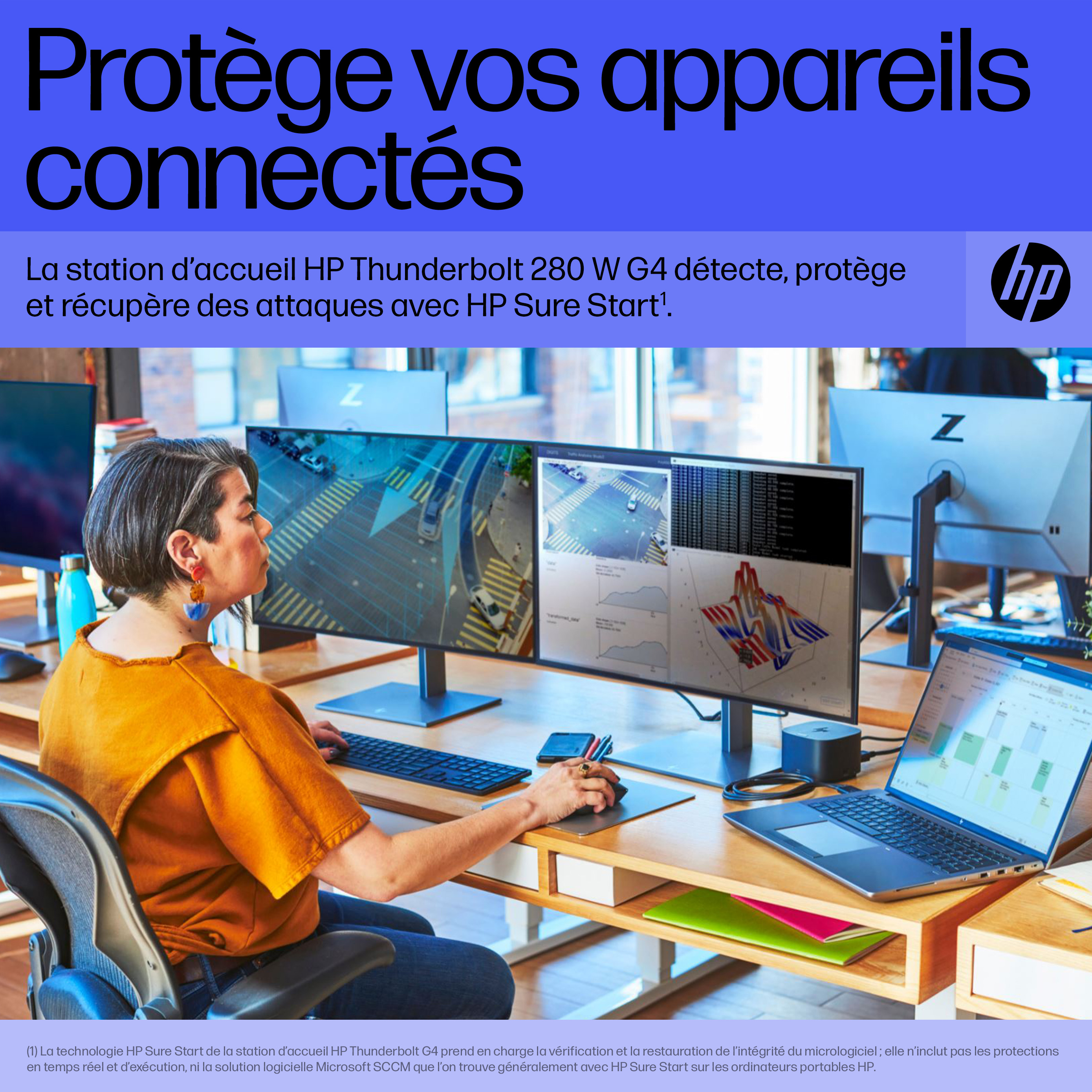 HP Thunderbolt Dock 280W G4 w/Combo Cable. Connectivity technology: Wired, Host interface: Thunderbolt 4. Product colour: 