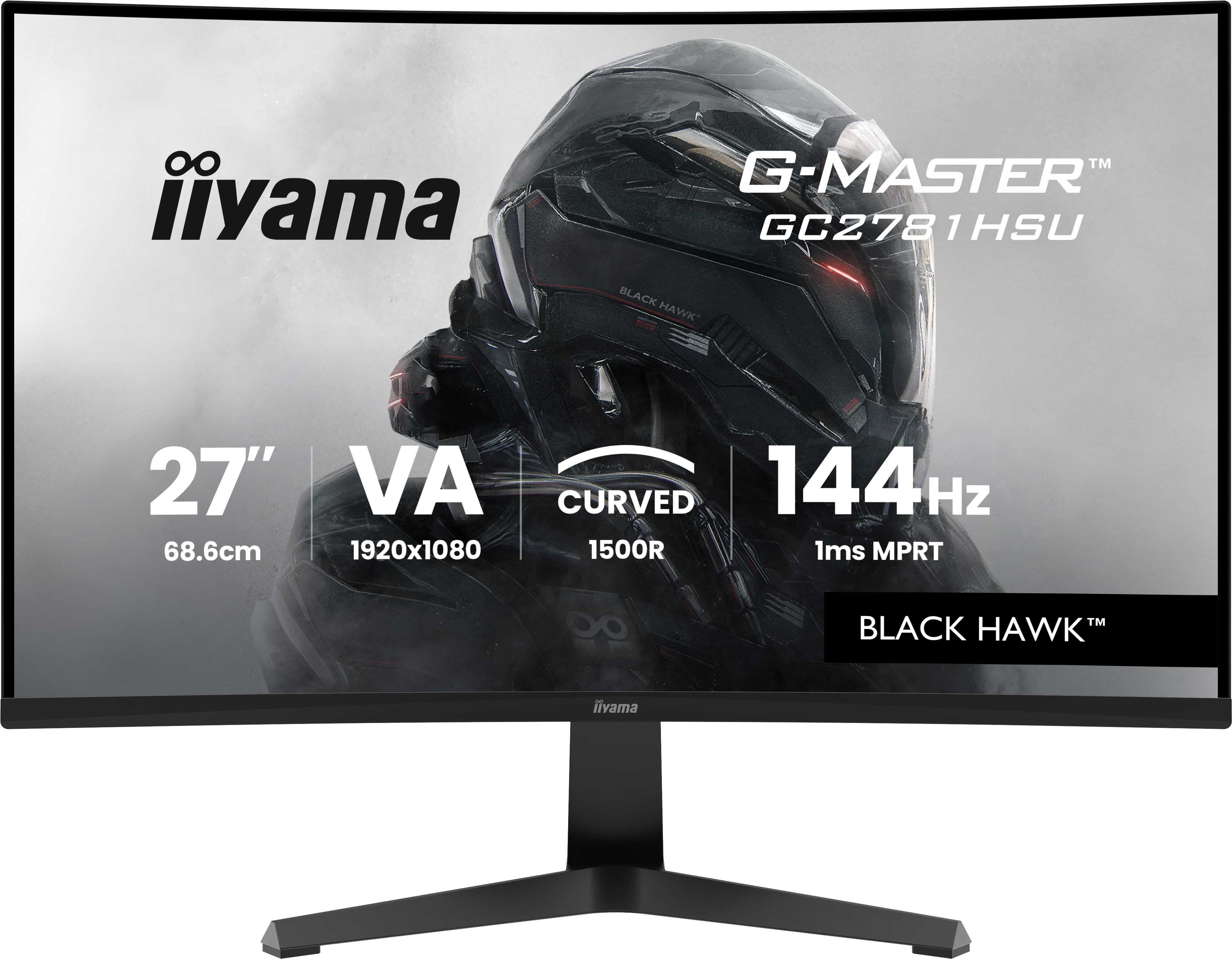 iiyama G-MASTER GC2781HSU-B1 écran plat de PC 68,6 cm (27") 1920 x 1080 pixels Full HD LCD Noir