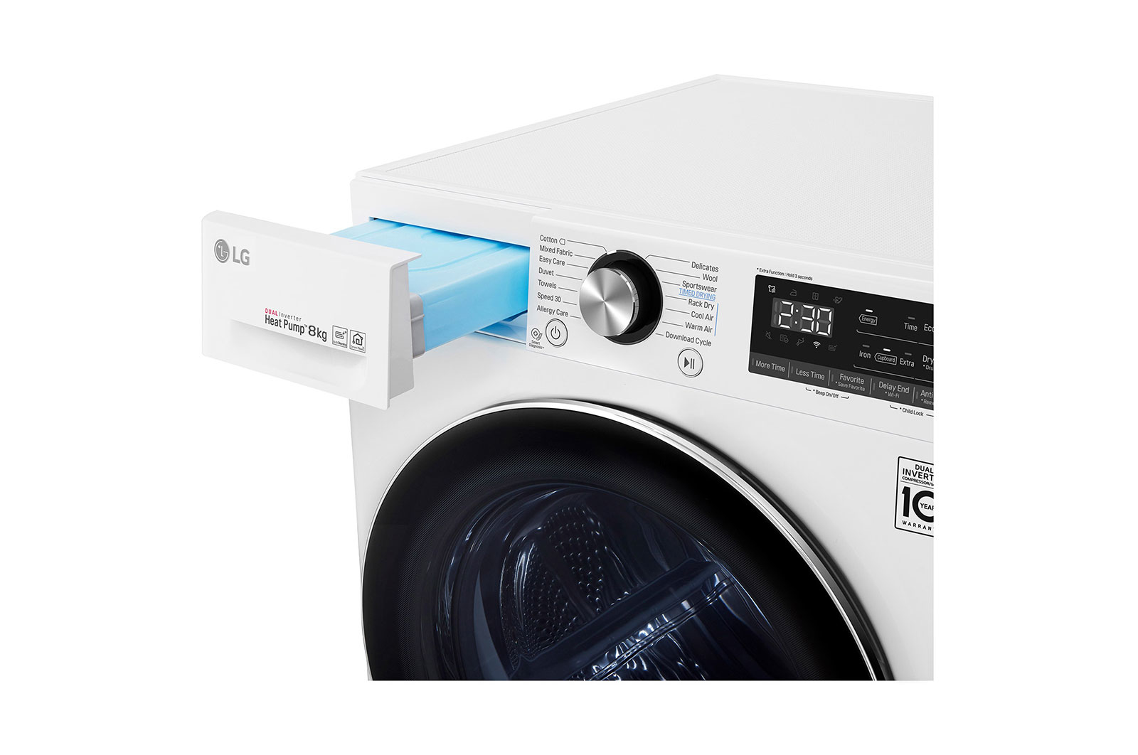 LG RC80V9AV2W tumble dryer Freestanding Front-load – image 8