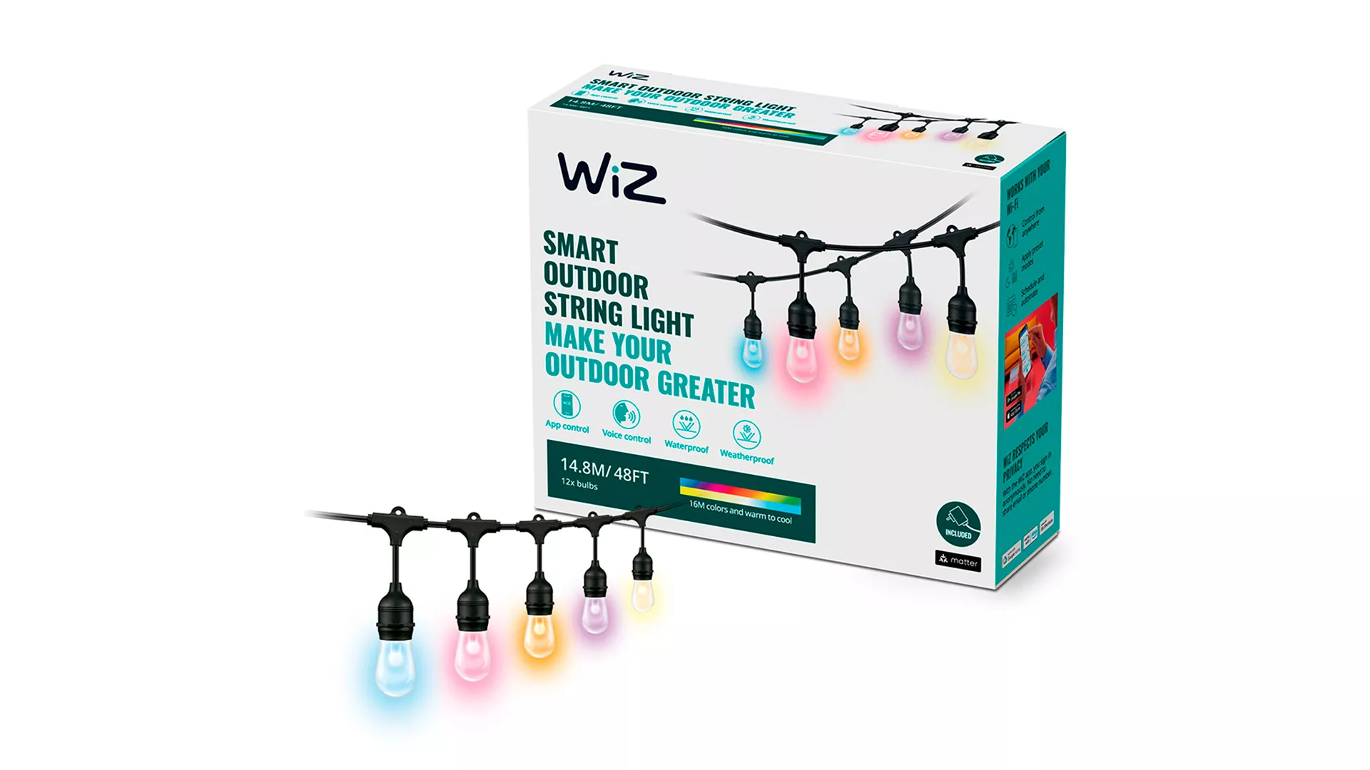 WiZ 8719514554498 smart lighting Smart strip light Wi-Fi/Bluetooth – image 2