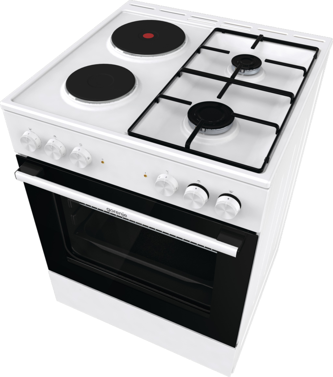 Gorenje GK6A10WG cooker Freestanding cooker Electric Combi Silver – image 3
