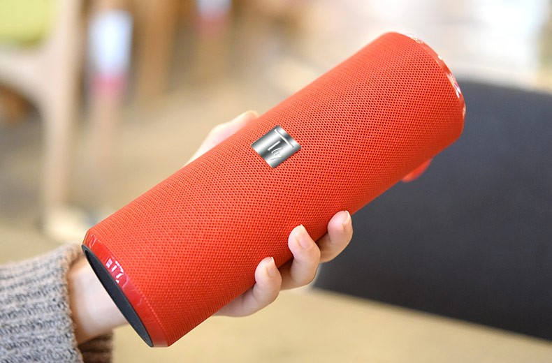 Techly Portable Bluetooth Tube Speaker with FM Radio MicroSD Reader USB – image 4