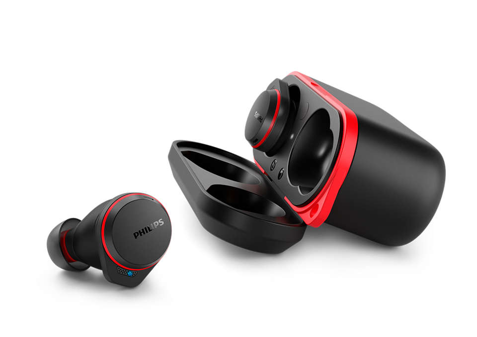 Philips TAA7507BK/00 headphones/headset Wireless In-ear Calls/Music Bluetooth Black, Red – image 9