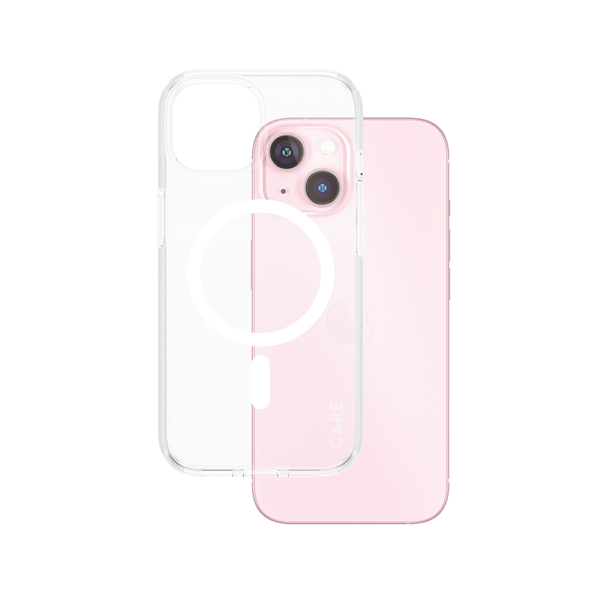 PanzerGlass CARE™ by ® Urban Combat Case Transparent w. White MagSafe iPhone 15