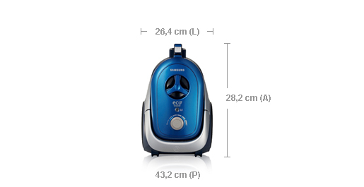 Samsung SC67J0 2 L Cylinder vacuum Dry 1200 W Bagless – image 4