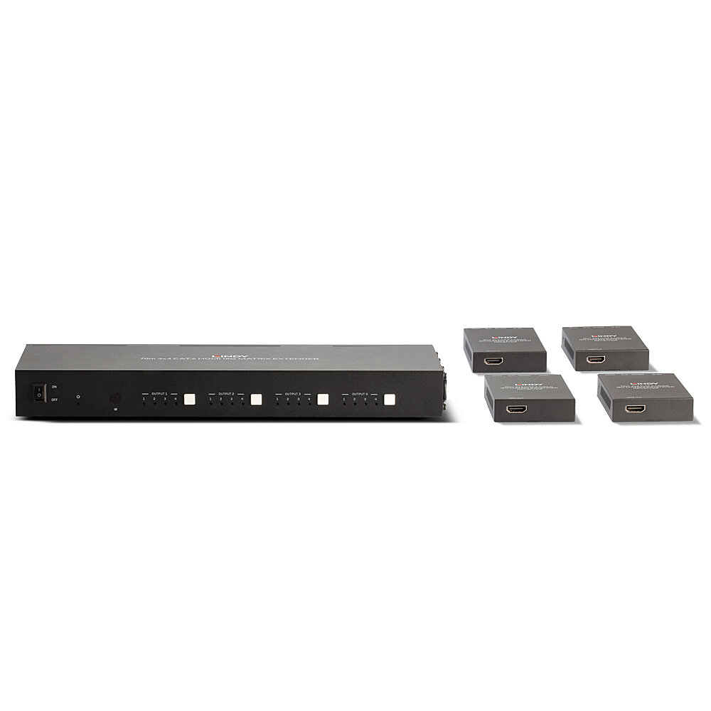 Lindy 70m Cat.6 4x4 HDMI 4K60 Matrix Extender – image 3