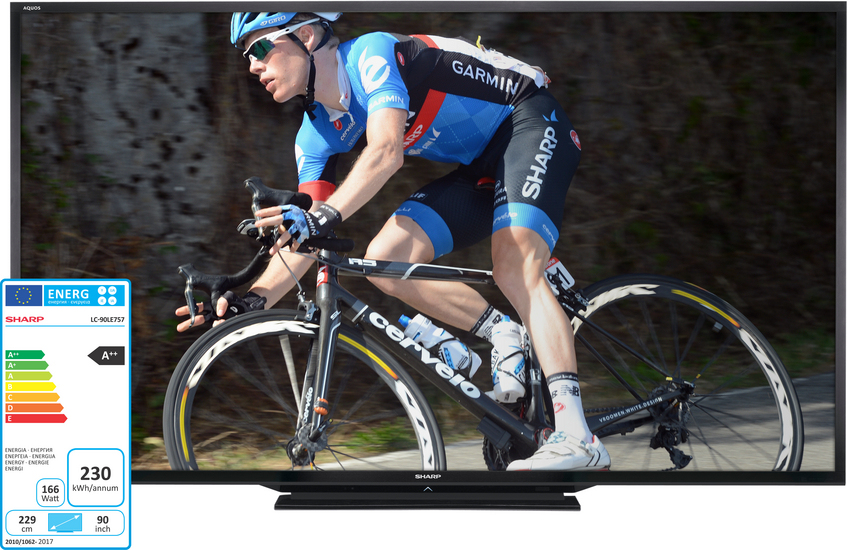 Sharp LC-90LE757E TV 2.29 m (90") Full HD Smart TV Wi-Fi Black 350 cd/m² – image 3
