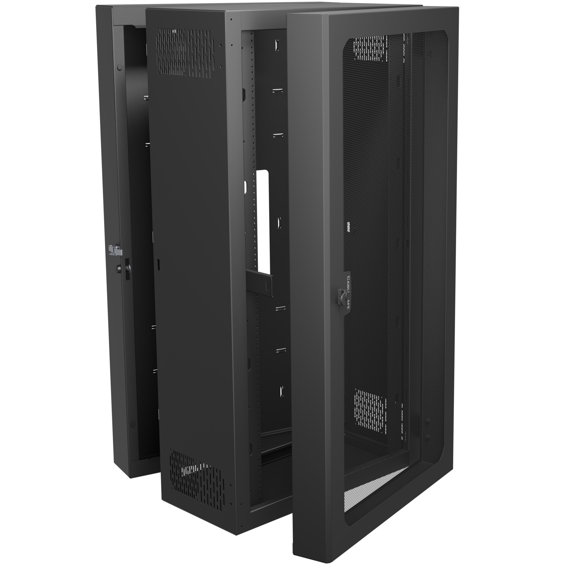 Middle Atlantic CWR-26-21VD4 rack cabinet 26U Wall mounted rack Black