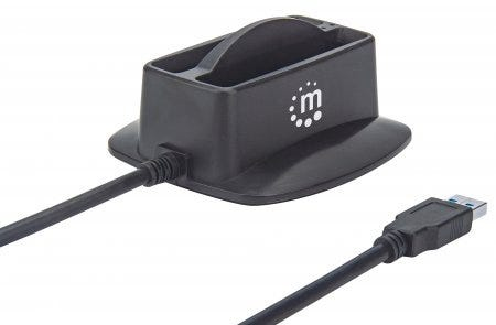 Manhattan 151955 storage drive docking station USB 3.2 Gen 1 (3.1 Gen 1) Type-A Black – image 6