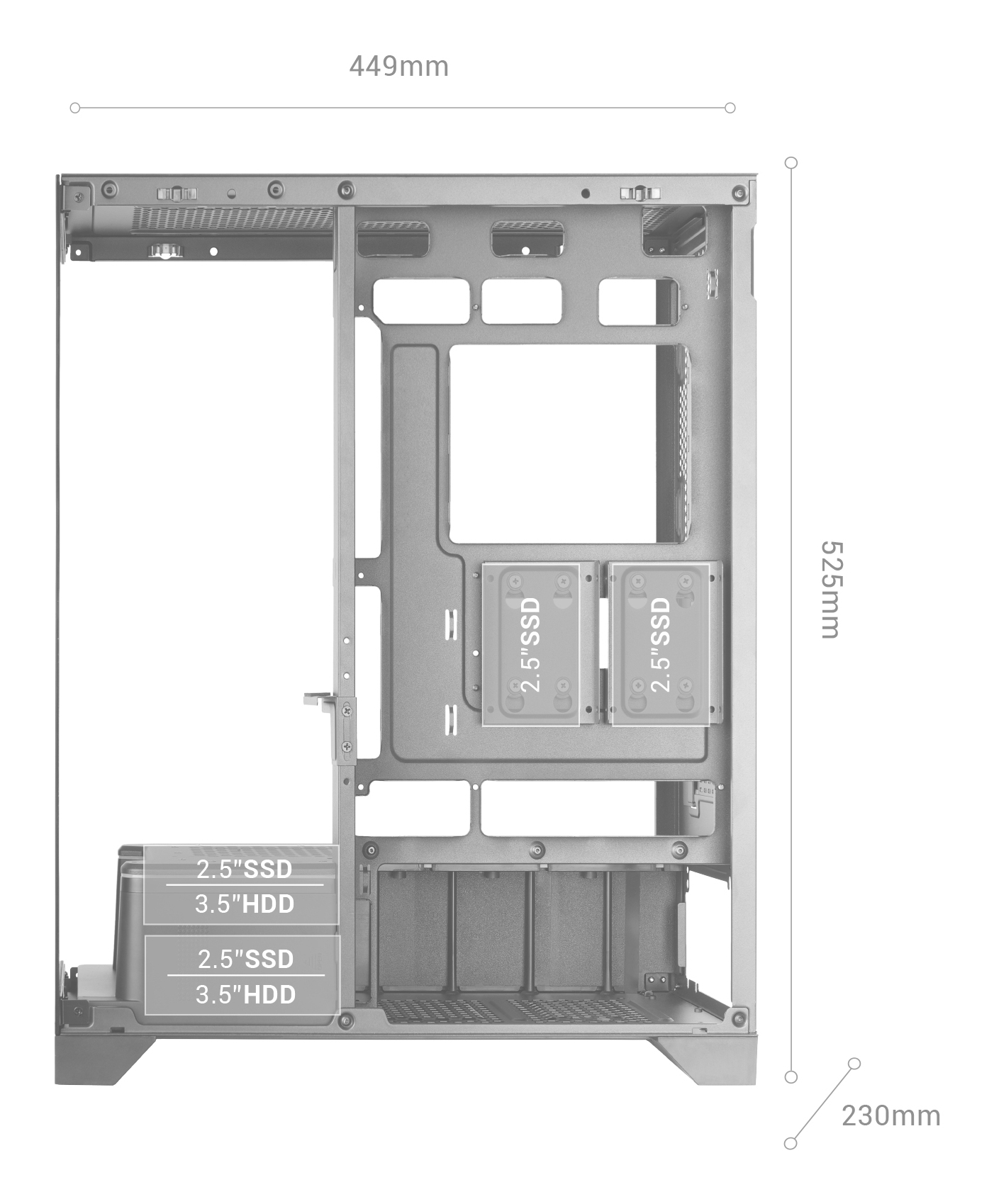 Mars Gaming MCPRISMA computer case Midi Tower Black – image 7