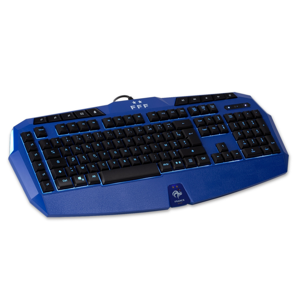 Konix 76791114973 keyboard Gaming USB AZERTY French Black, Blue – image 2