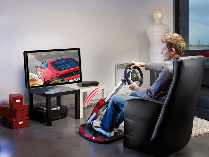 Thrustmaster AC-FWCOCKP Gaming Controller Black, Red, Silver Steering wheel + Pedals Analogue / Digital PC, Playstation 3 – image 5