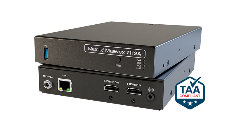 Matrox Maevex 7112A Single-Channel 4K H.264 Encoder – image 1