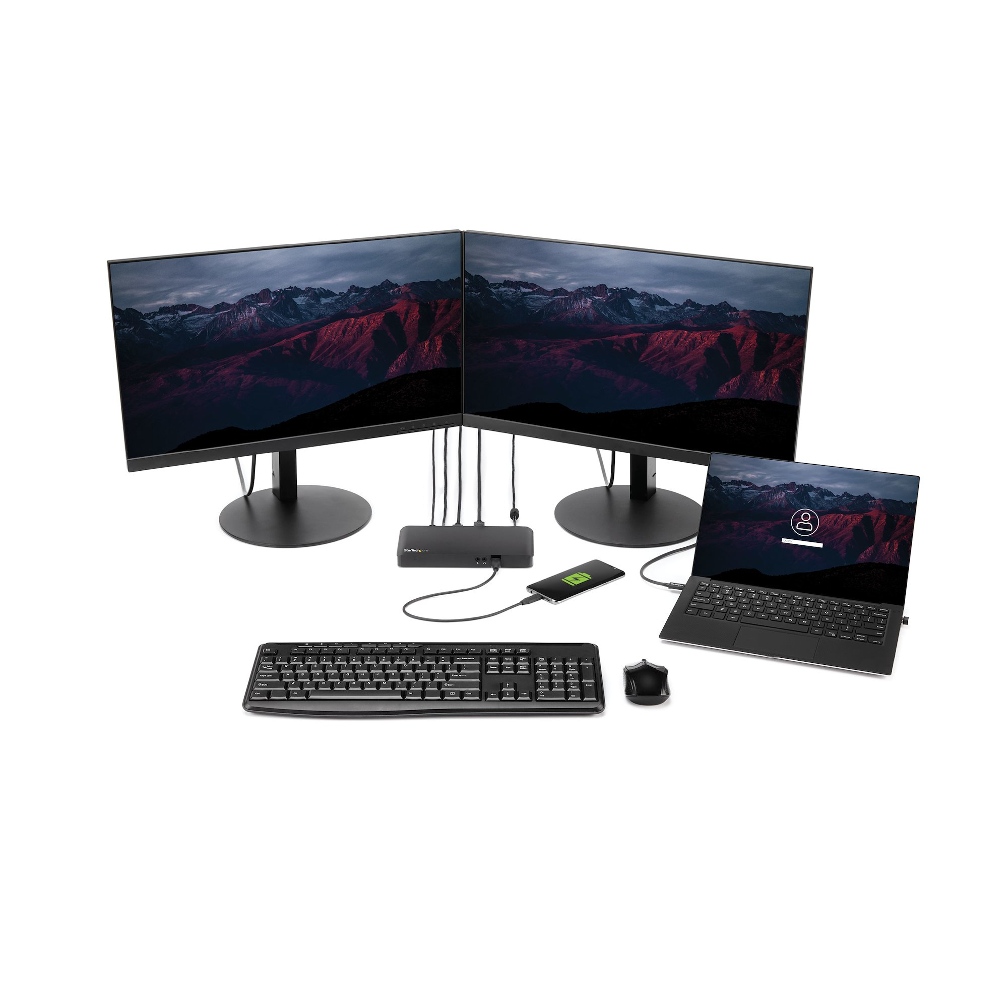 StarTech.com Dual-Monitor USB-C Dock for Windows - 4x USB 3.0 Ports – image 2