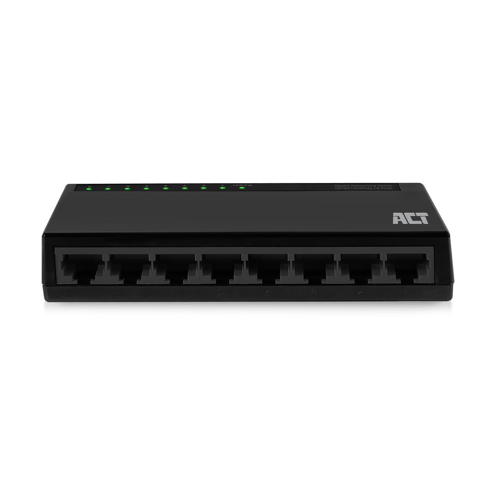 ACT AC4448 network switch Unmanaged Gigabit Ethernet (10/100/1000) Black – image 1