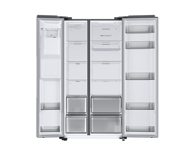 Samsung RS68A8830S9 side-by-side refrigerator Freestanding Silver – image 5