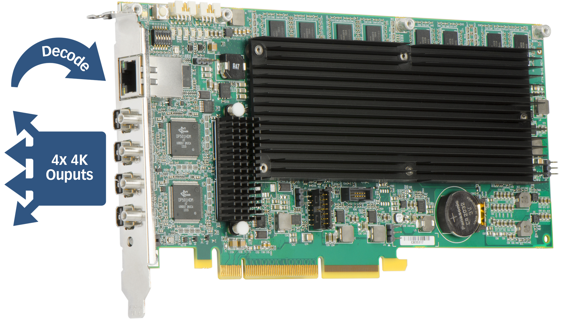 Accessory MURAIPXO-D4LHF Fanless 4K IP Decode and Display Card Retail