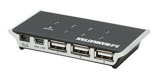 Manhattan 160766 interface hub 480 Mbit/s Black – image 3