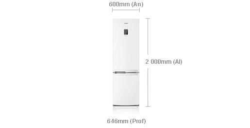 Samsung RL55VEBSW1 fridge-freezer Freestanding White – image 3