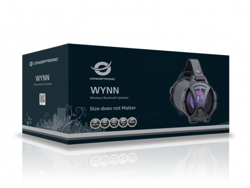Conceptronic WYNN Wireless Bluetooth Speaker, black – image 3