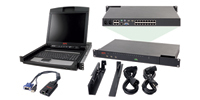 APC 2x1x16 IP KVM w/ 17" Rack LCD & USB VM Server Module Bundle