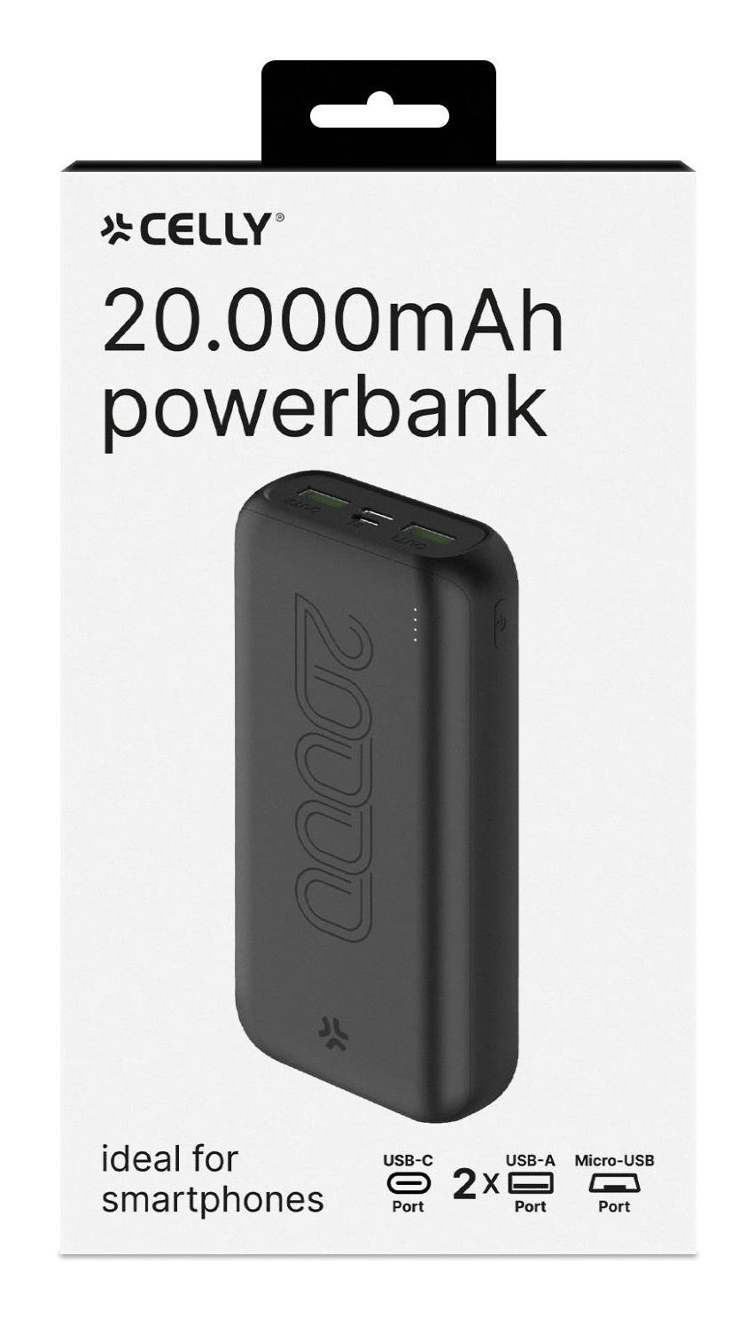 Celly PBE20000CBK power bank Lithium-Ion (Li-Ion) – image 4