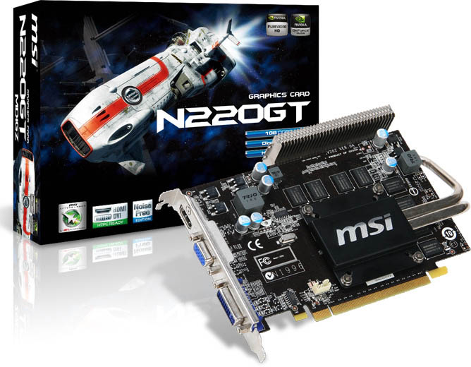 MSI N220GT-MD1GZ graphics card GeForce GT 220